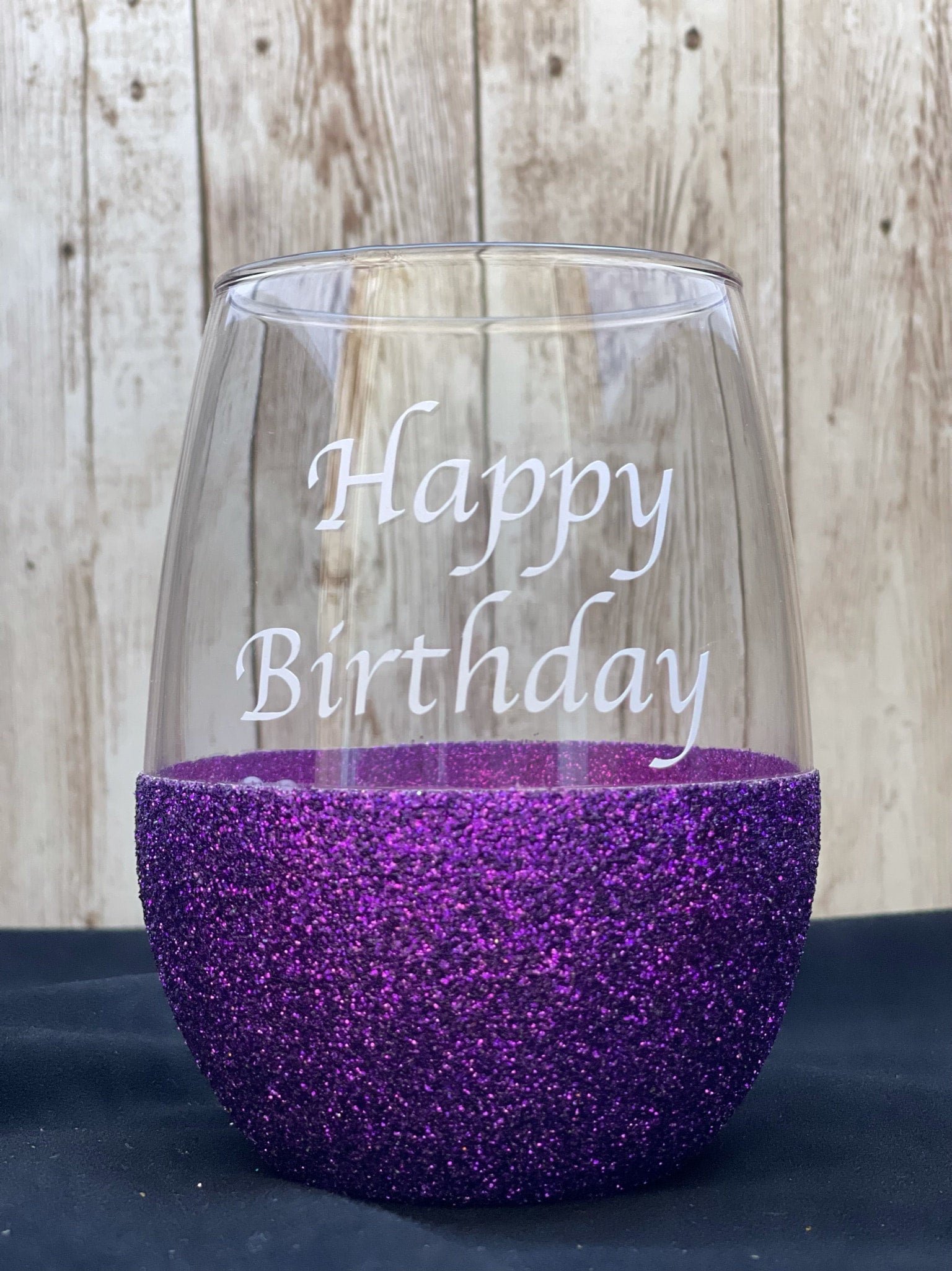Buzzed Glitter Wine Glass